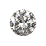 1.01 CT Natural Round Brilliant Cut Salt and Pepper Diamond - Minimal Carbon