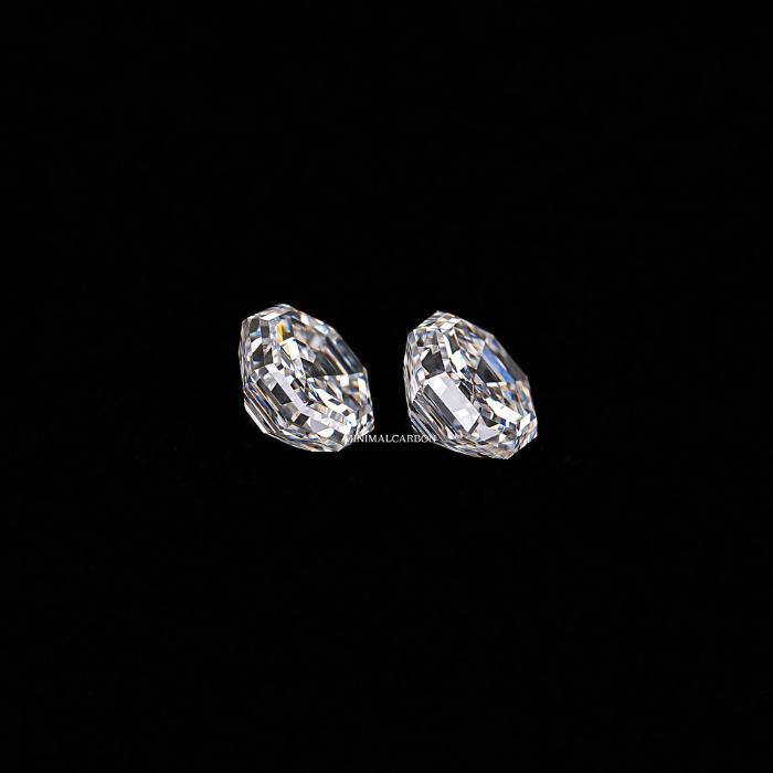 1.02 CT Octagon Cut Natural Loose Matching Pair Diamond