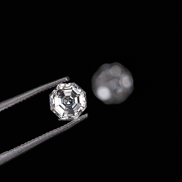 1.02 CT Octagon Cut Natural Loose Matching Pair Diamond