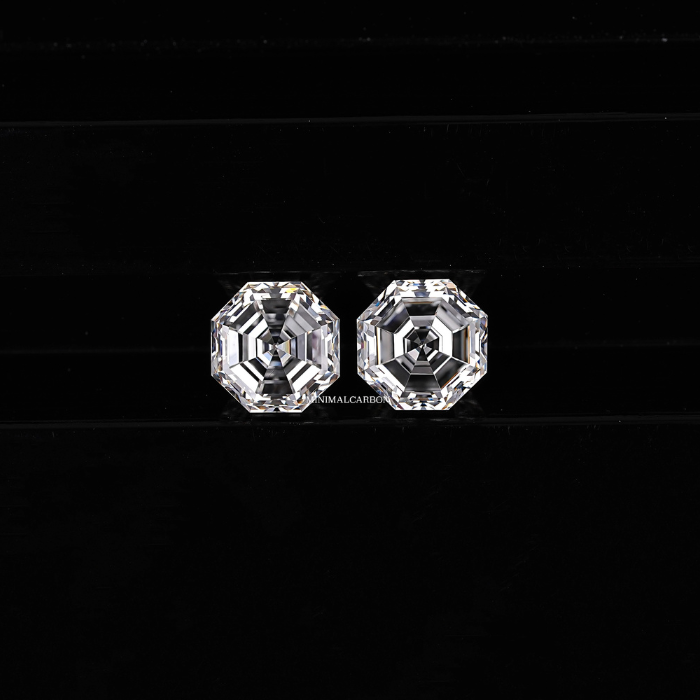 1.02 CT Octagon Cut Natural Loose Matching Pair Diamond