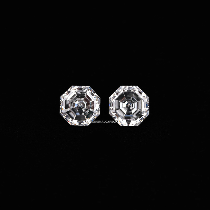 1.02 CT Octagon Cut Natural Loose Matching Pair Diamond