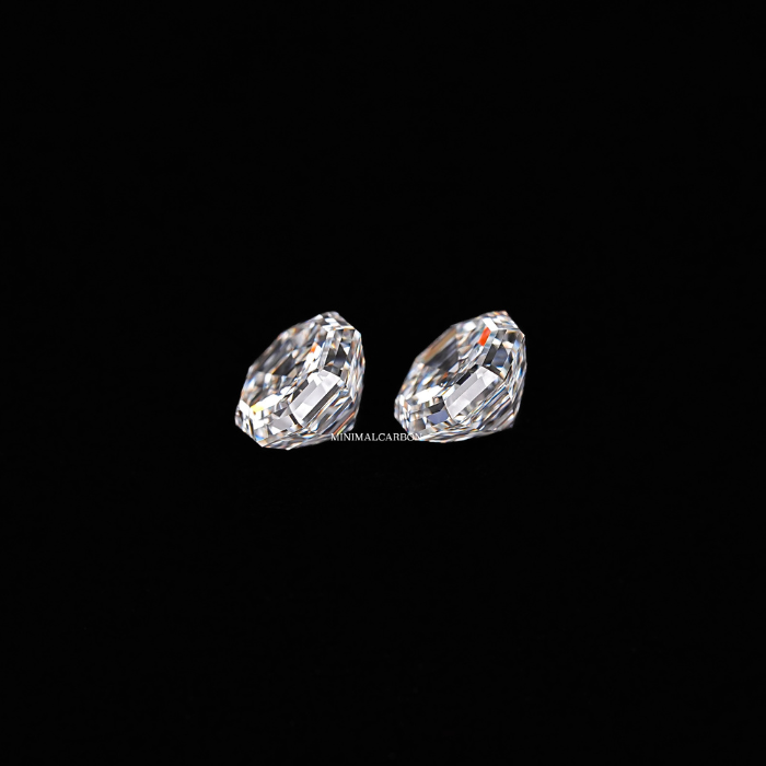 1.02 CT Octagon Cut Natural Loose Matching Pair Diamond