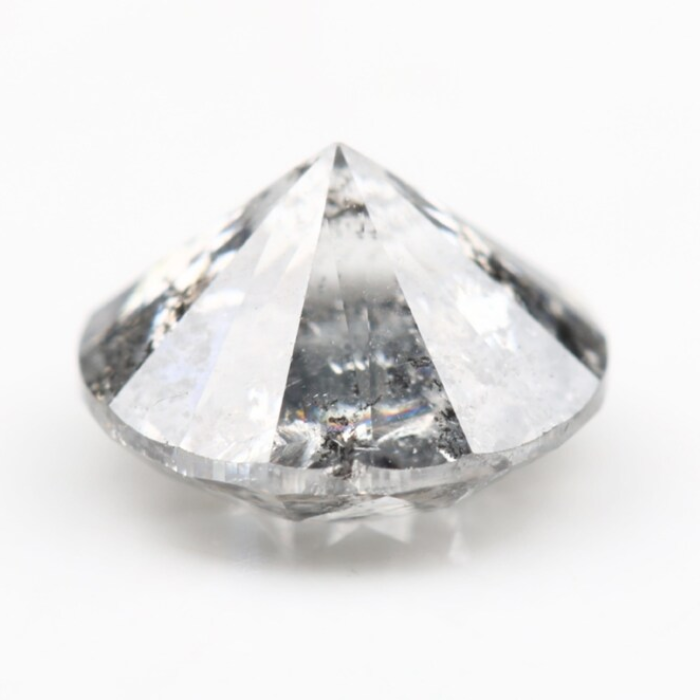 Salt And Pepper Diamond Round Brilliant Cut Diamond