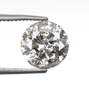 1.02 CT, 6.3 MM | Salt And Pepper Diamond | Round Brilliant Cut Diamond - Minimal Carbon