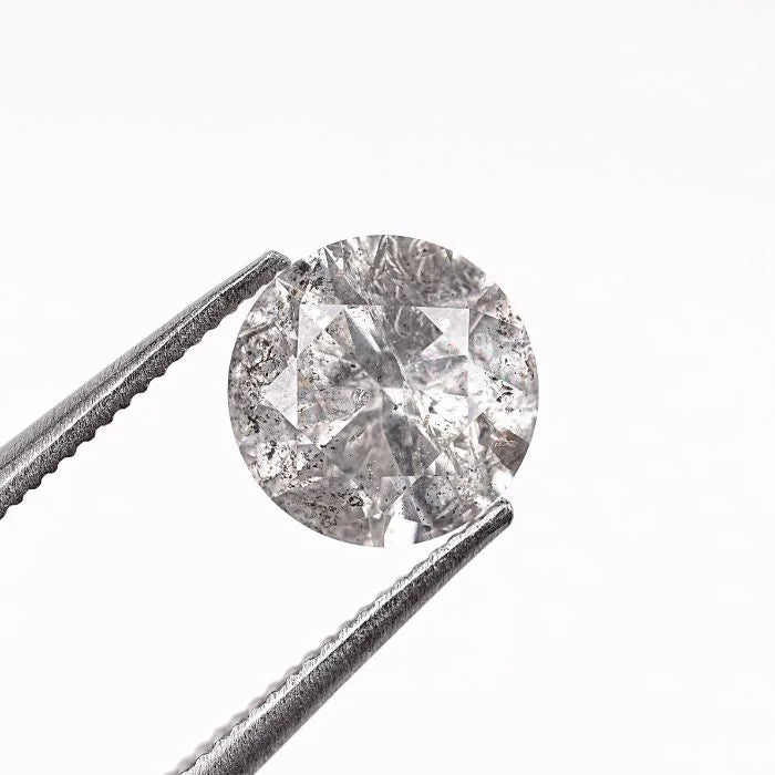 Round Salt And Pepper Loose Diamond
