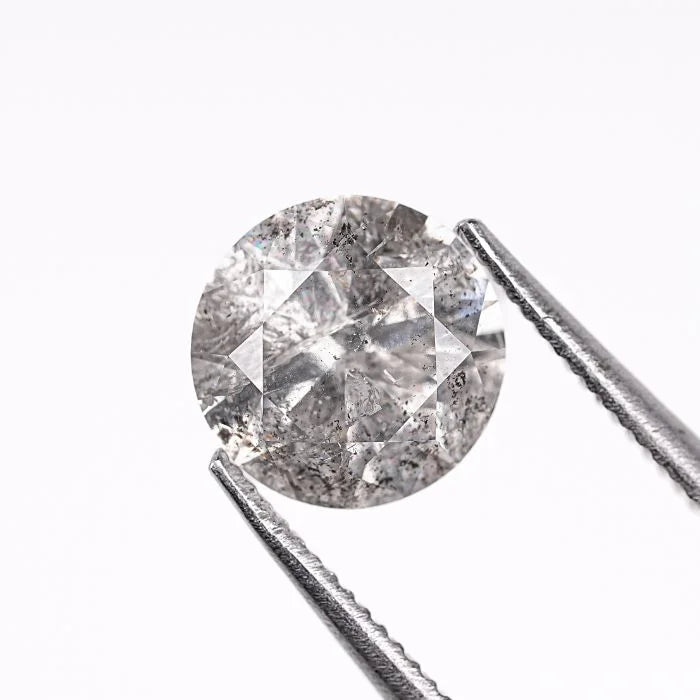 Round Salt And Pepper Loose Diamond
