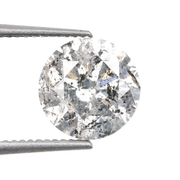 1.03 CT, 6.3 MM | Salt And Pepper Diamond | Round Brilliant Cut Diamond - Minimal Carbon