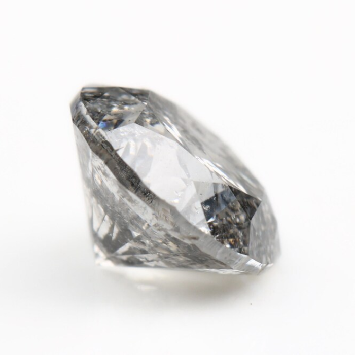 Salt And Pepper Diamond Round Brilliant Cut Diamond