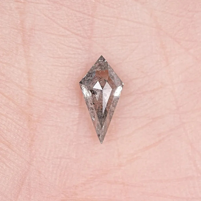 1.04 CT Elongated Kite Cut Salt & Pepper Loose Diamond