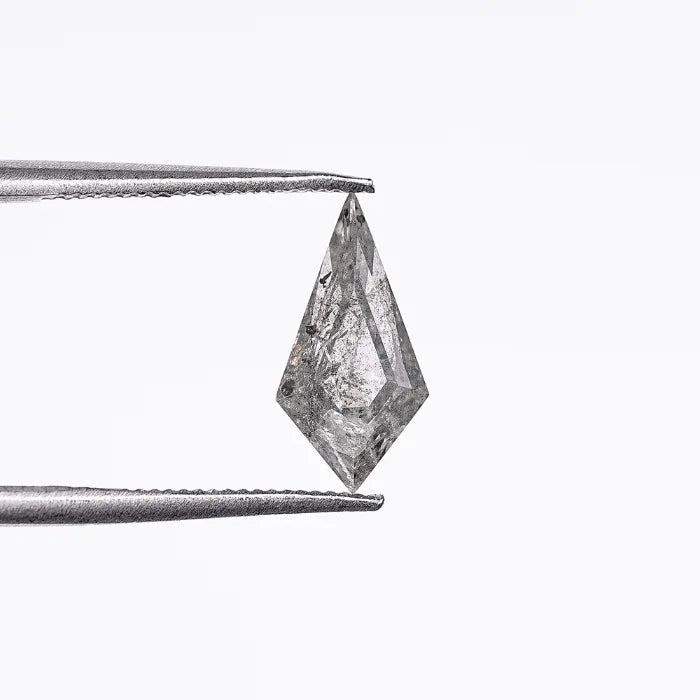 1.04 CT Elongated Kite Cut Salt & Pepper Loose Diamond
