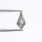 1.04 CT Elongated Kite Cut Salt & Pepper Loose Diamond