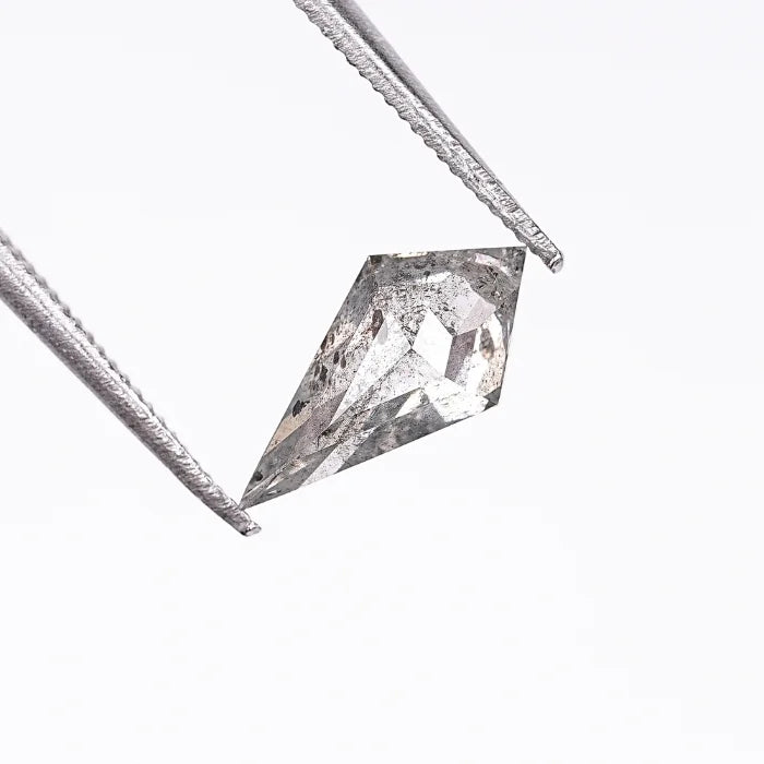 1.04 CT Elongated Kite Cut Salt & Pepper Loose Diamond