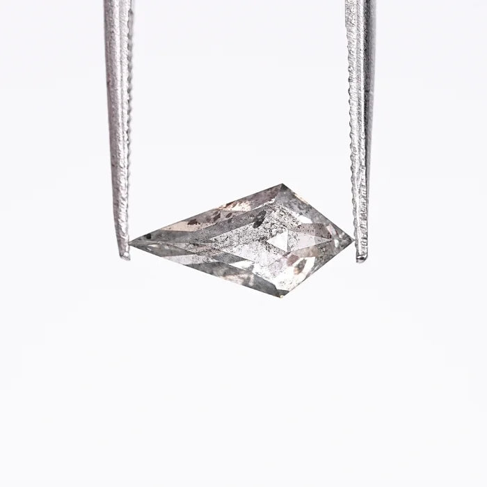 1.04 CT Elongated Kite Cut Salt & Pepper Loose Diamond