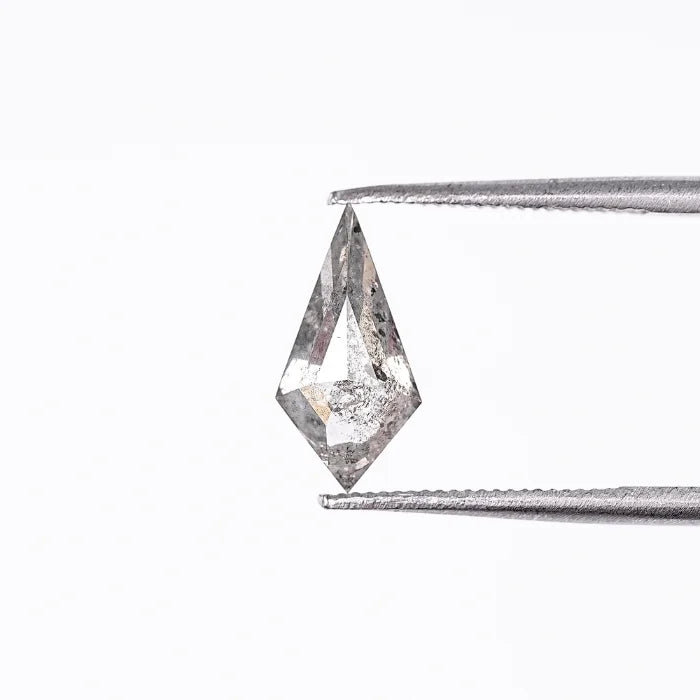 1.04 CT Elongated Kite Cut Salt & Pepper Loose Diamond