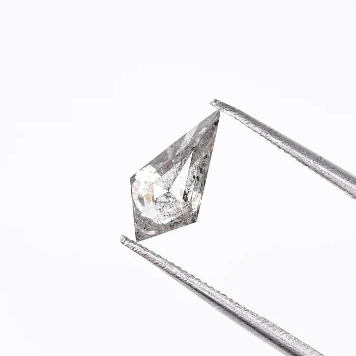 1.04 CT Elongated Kite Cut Salt & Pepper Loose Diamond