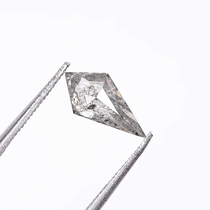 1.04 CT Elongated Kite Cut Salt & Pepper Loose Diamond