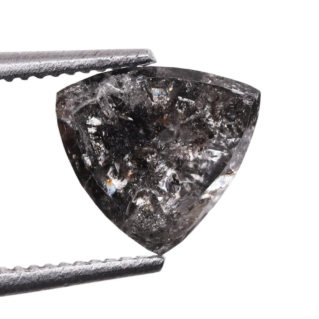 1.04 CT Salt and Pepper Trillion Cut Diamond