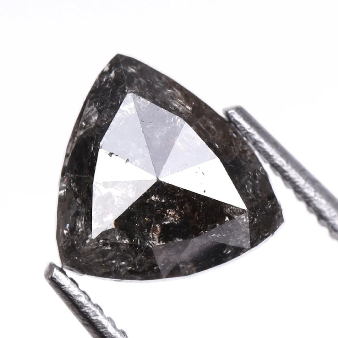 1.04 CT Salt and Pepper Trillion Cut Diamond