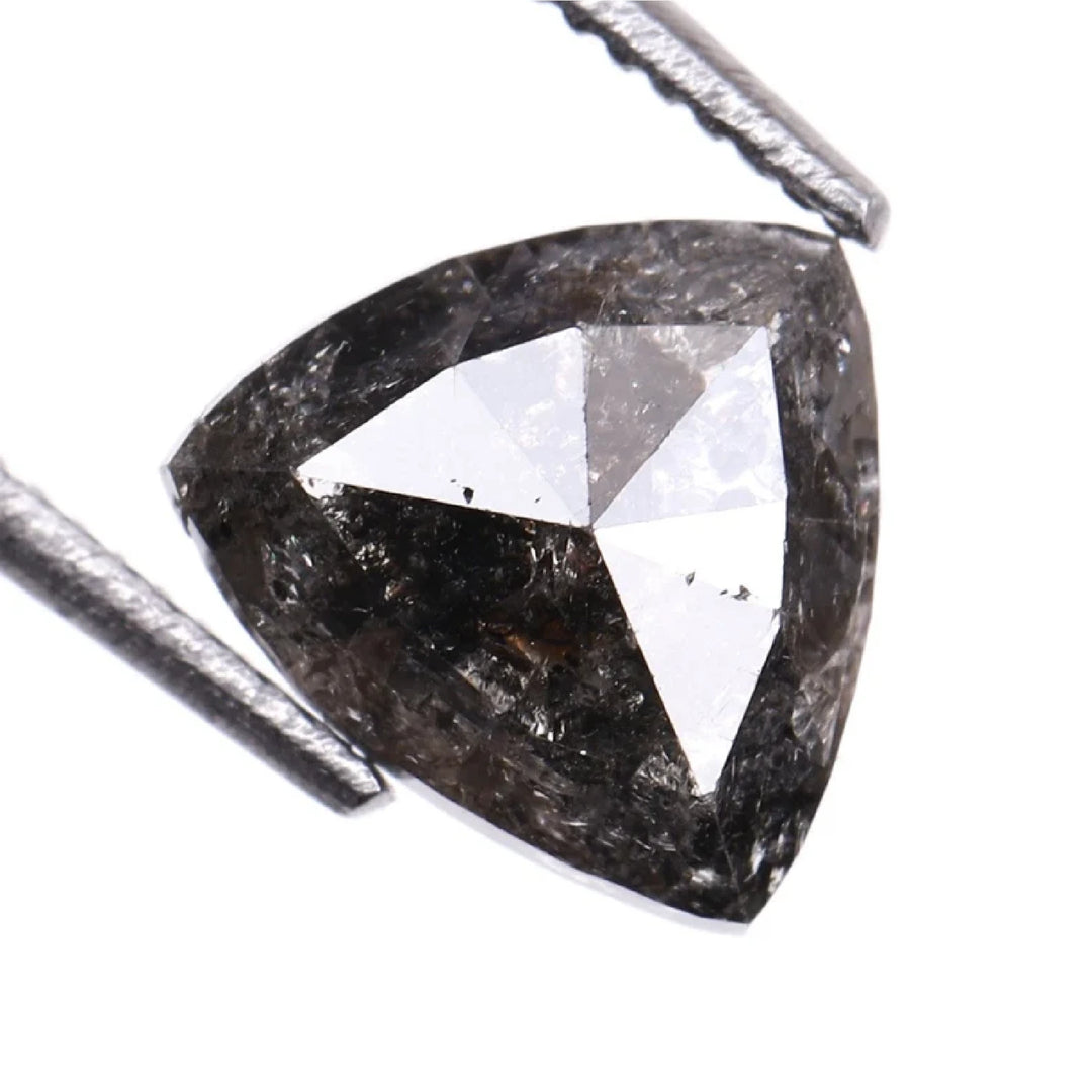 1.04 CT Salt and Pepper Trillion Cut Diamond