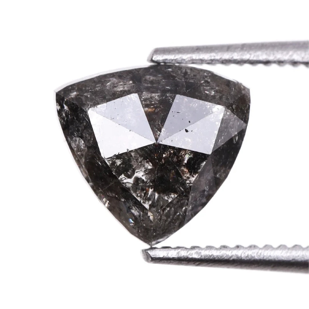 1.04 CT Salt and Pepper Trillion Cut Diamond