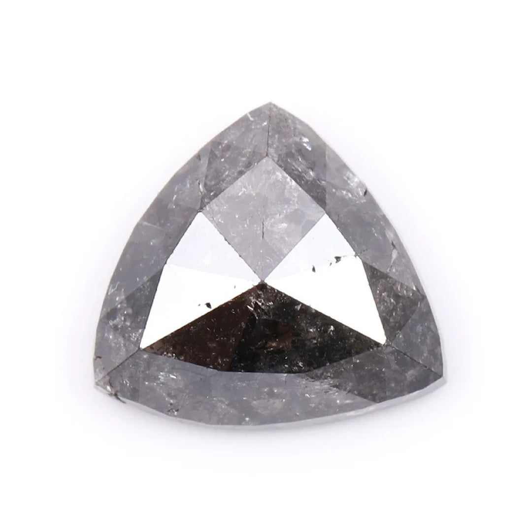 1.04 CT Salt and Pepper Trillion Cut Diamond