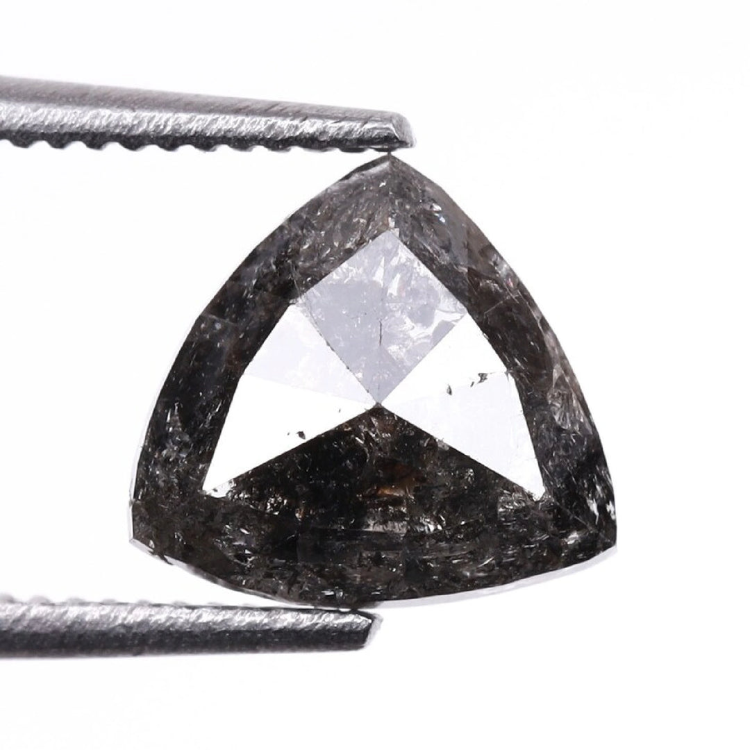 1.04 CT Salt and Pepper Trillion Cut Diamond