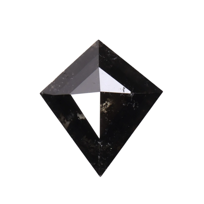 1.04 CT Kite Cut Salt And Pepper Earth Mined Diamond - Minimal Carbon