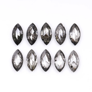 salt and pepper marquise cut diamond