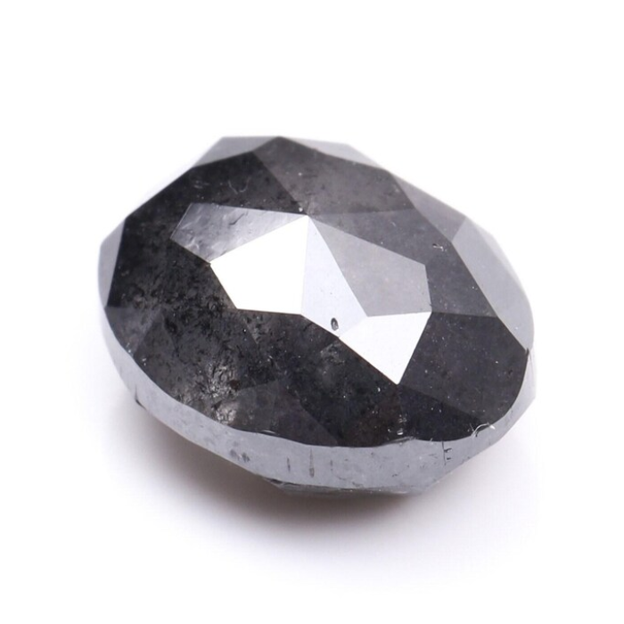 1.06 CT Oval Cut Salt and Pepper Natural Loose Diamond