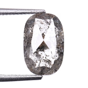 1.08 CT Salt And Pepper Oval Cut Loose Full Cut Diamond