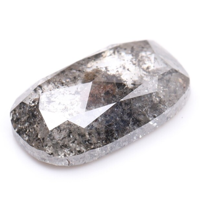 1.08 CT Salt And Pepper Oval Cut Loose Full Cut Diamond