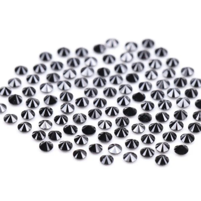 1.09 CT, 1.30 MM Round Brilliant Cut Black Natural Loose Diamond - Minimal Carbon