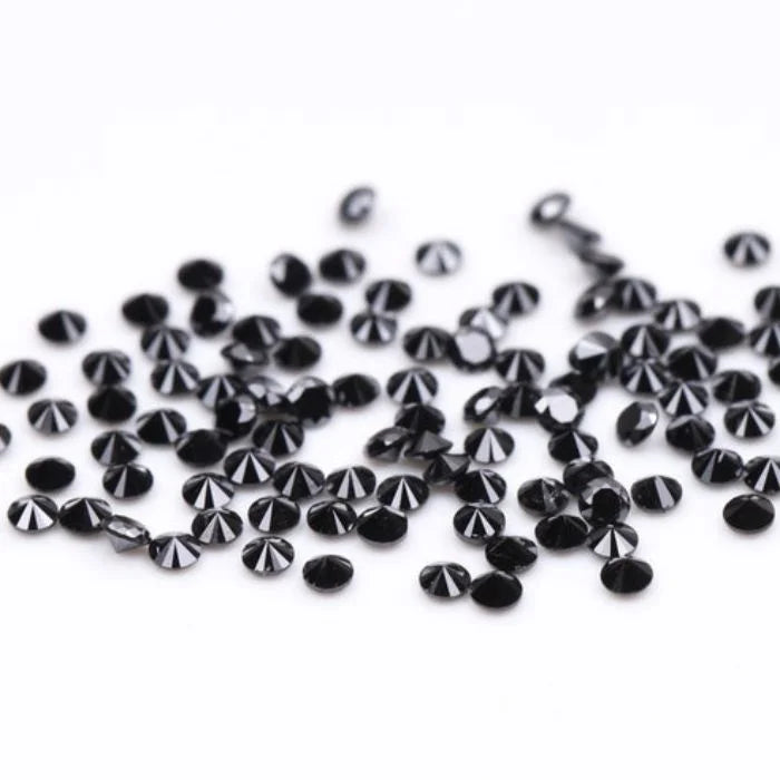 1.09 CT, 1.30 MM Round Brilliant Cut Black Natural Loose Diamond - Minimal Carbon
