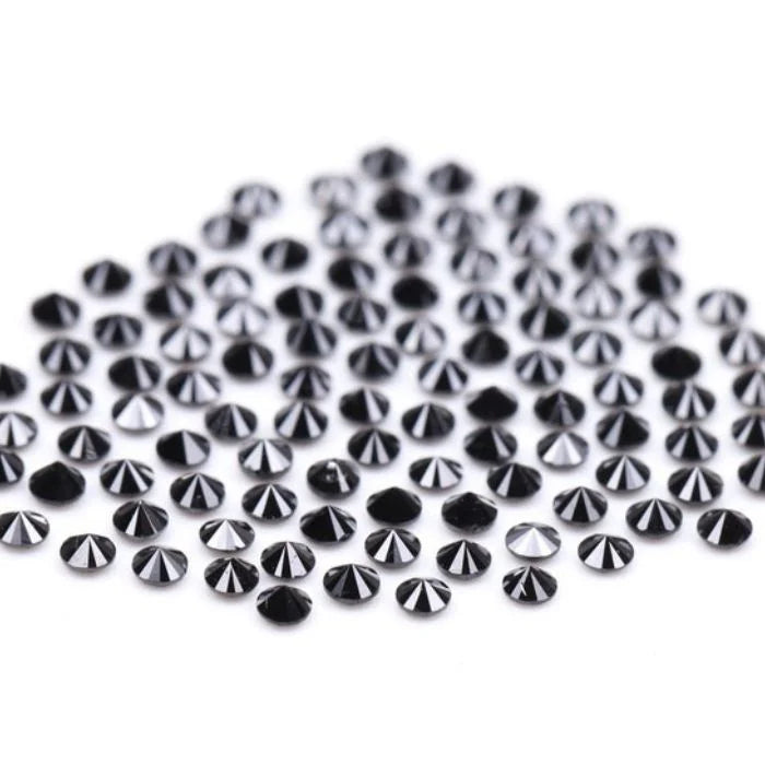 1.09 CT, 1.30 MM Round Brilliant Cut Black Natural Loose Diamond - Minimal Carbon