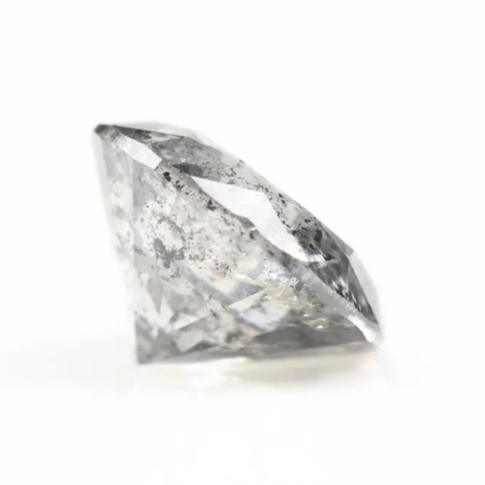 Salt And Pepper Diamond Round Brilliant Cut Diamond