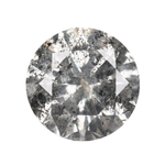 1.0 CT Round Brilliant Cut Salt and Pepper Diamond - Minimal Carbon