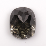 1.10 CT Oval Cut Salt and Pepper Natural Rose Cut Diamond