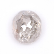 1.12 CT Oval Cut Salt and Pepper Natural Diamond - Minimal Carbon