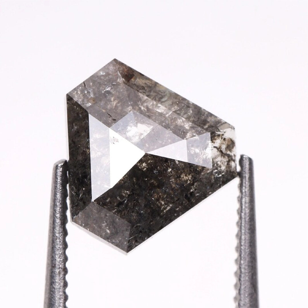 1.13 CT Salt and Pepper Coffin Cut Diamond | TheMinimalCarbon