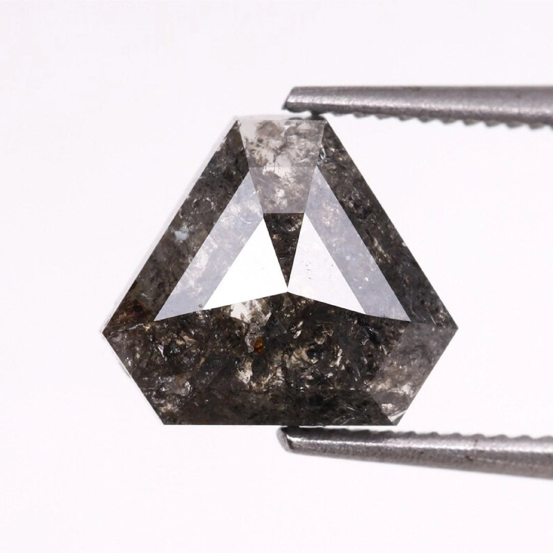 1.13 CT Salt and Pepper Coffin Cut Diamond | TheMinimalCarbon