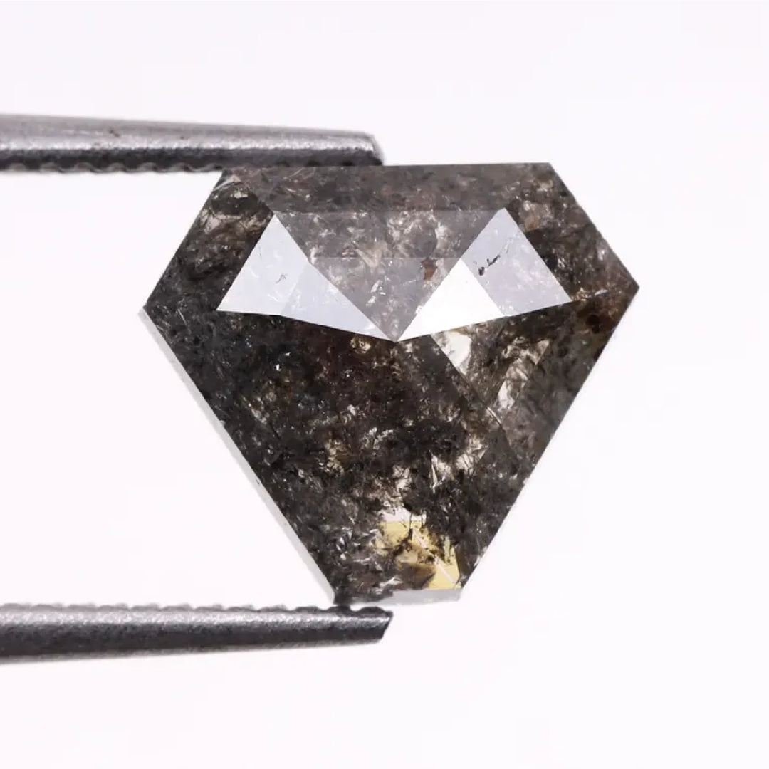 1.13 CT Salt and Pepper Coffin Cut Diamond | TheMinimalCarbon