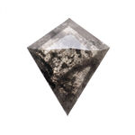 1.15 CT Natural Kite Cut Salt and Pepper Rose Cut Diamond - Minimal Carbon