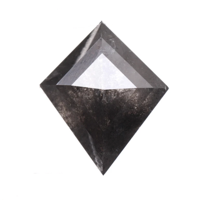1.16 CT Salt And Pepper Kite Cut Natural Diamond - Minimal Carbon