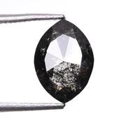 salt and pepper marquise diamond