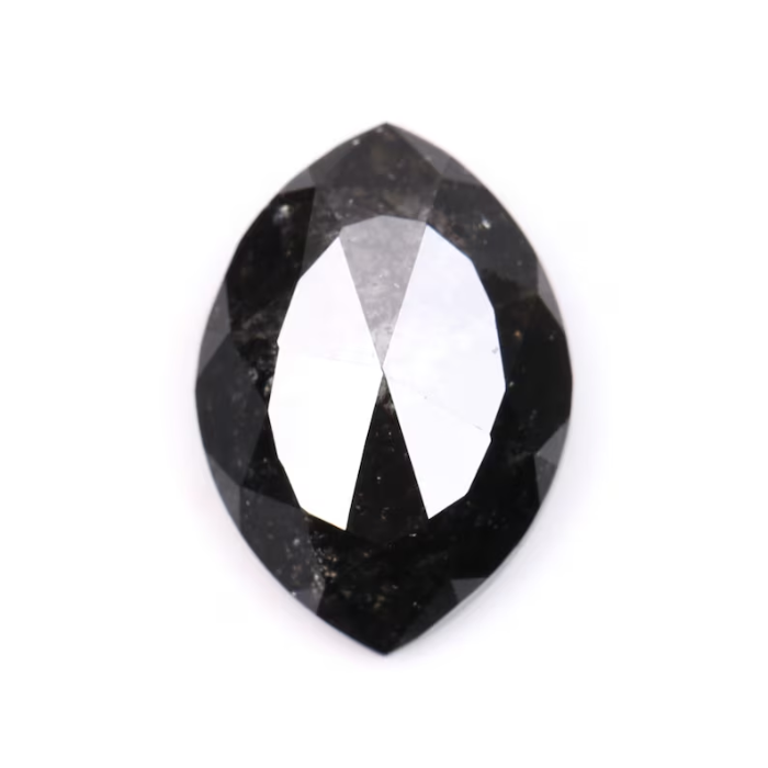 salt and pepper marquise diamond