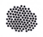 1.1 MM to 1.5 MM Enhanced Black Round Brilliant Cut Diamonds - Minimal Carbon