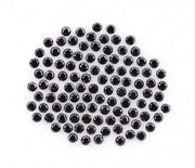 1.1 MM to 1.5 MM Enhanced Black Round Brilliant Cut Diamonds - Minimal Carbon