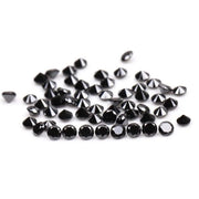 1.20 MM Round Brilliant Cut Black Natural Loose Diamond - Minimal Carbon