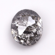 1.21 CT Oval Cut Salt and Pepper Natural Earth Mined Diamond