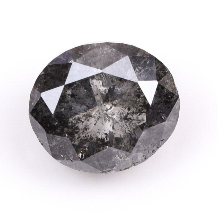 1.21 CT Oval Cut Salt and Pepper Natural Earth Mined Diamond